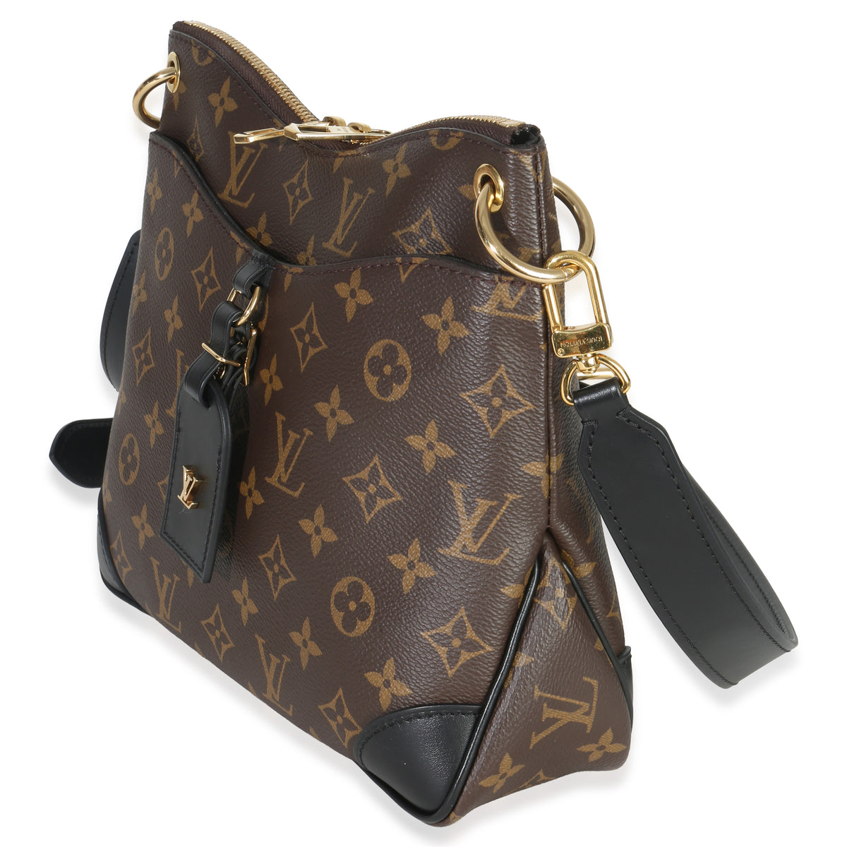Louis Vuitton Black Monogram Canvas Odeon PM NM Handbag sv