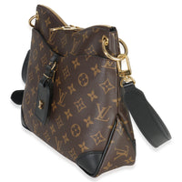 Louis Vuitton Black Monogram Canvas Odeon PM NM Handbag sv