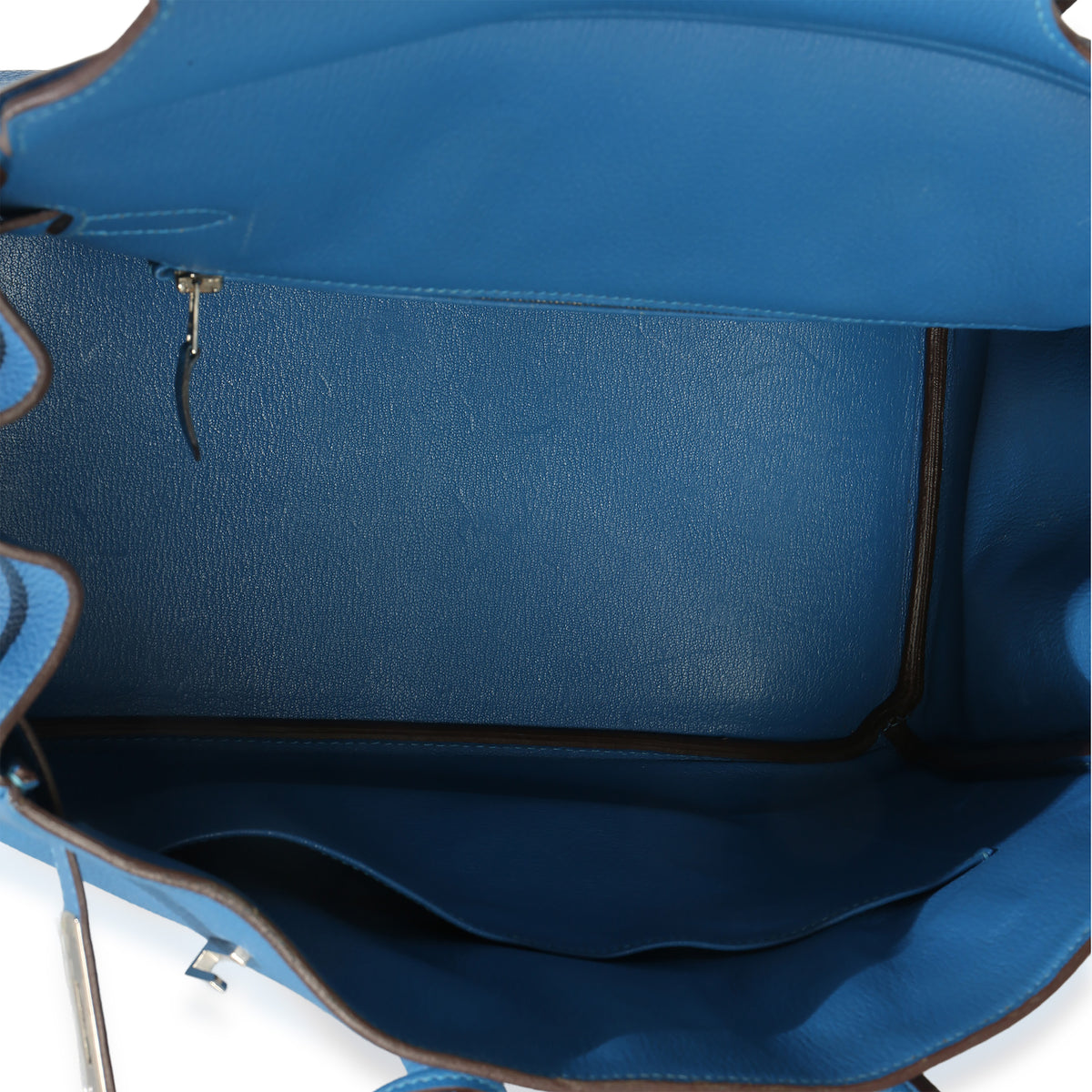Hermès Bleu Zellige Togo Birkin 35 PHW Handbag ad1