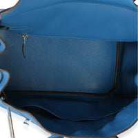 Hermès Bleu Zellige Togo Birkin 35 PHW Handbag ad1