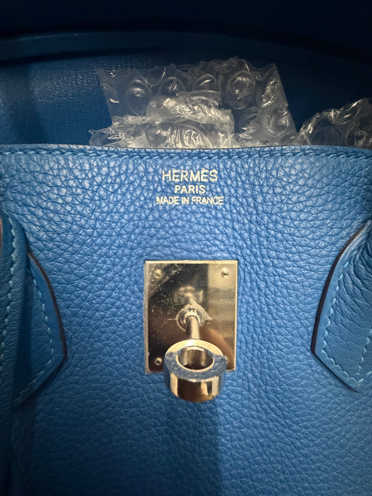 Hermès Bleu Zellige Togo Birkin 35 PHW Handbag ad3