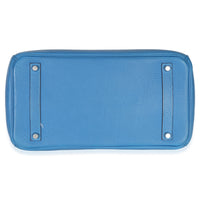 Hermès Bleu Zellige Togo Birkin 35 PHW Handbag box