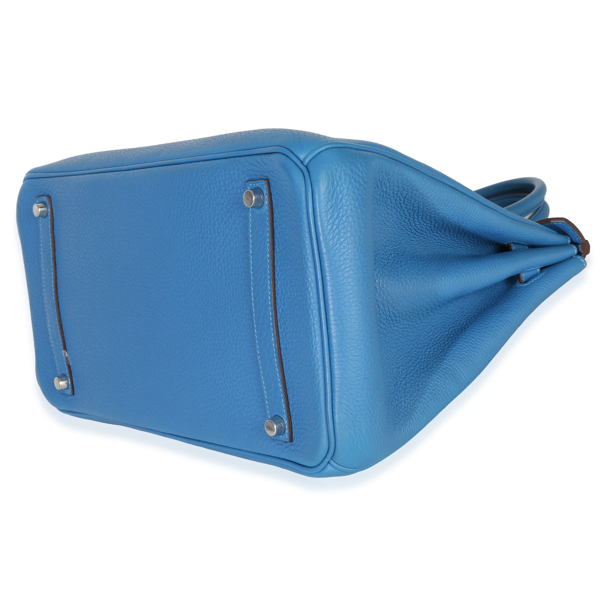 Hermès Bleu Zellige Togo Birkin 35 PHW Handbag clasp