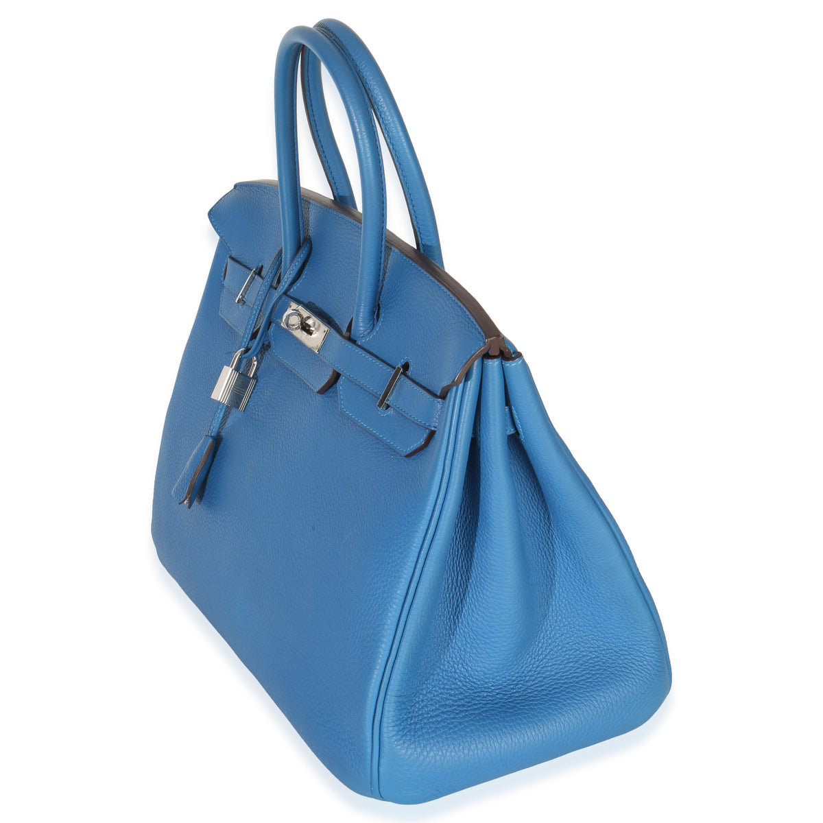 Hermès Bleu Zellige Togo Birkin 35 PHW Handbag pv