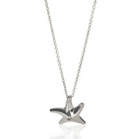 Tiffany & Co. Sterling Silver Diamond Elsa Peretti Starfish Pendant fv