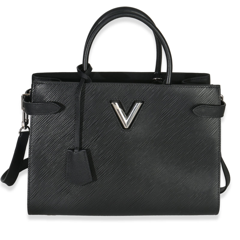 Louis Vuitton Black Epi Twist Tote Handbag id