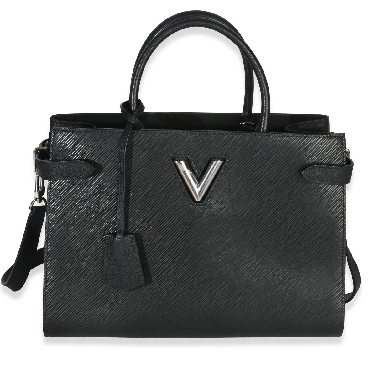 Louis Vuitton Black Epi Twist Tote Handbag fv