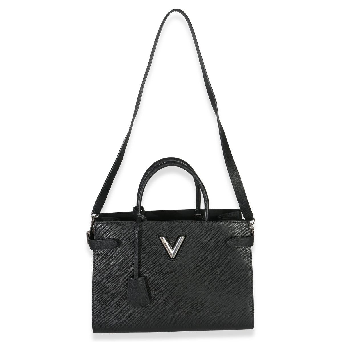 Louis Vuitton Black Epi Twist Tote Handbag stamp
