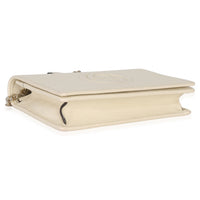 Gucci Cream Pebbled Calfskin Soho Wallet On Chain Handbag clasp