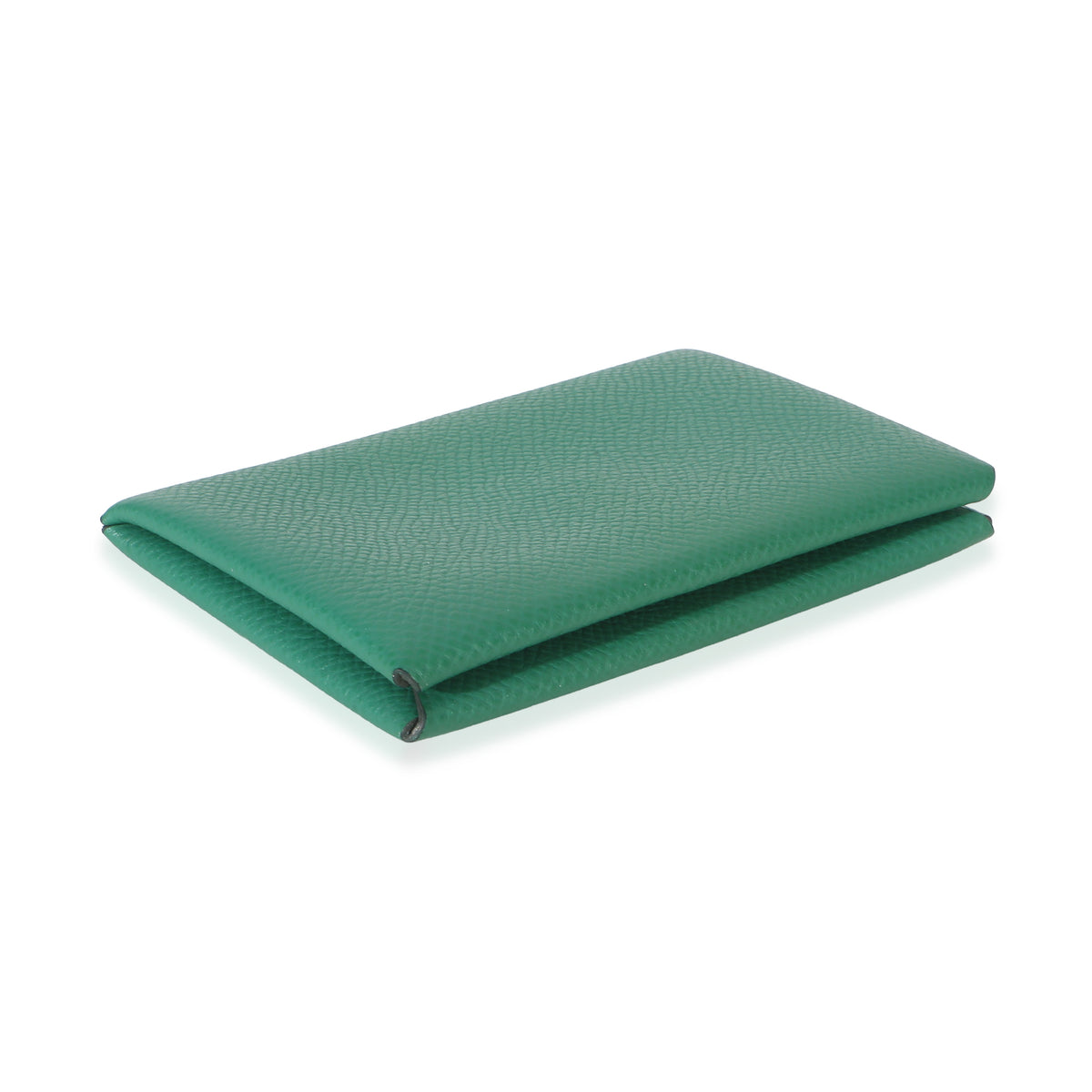 Hermès Vert Vertigo Epsom Calvi Card Holder 5