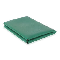 Hermès Vert Vertigo Epsom Calvi Card Holder 6