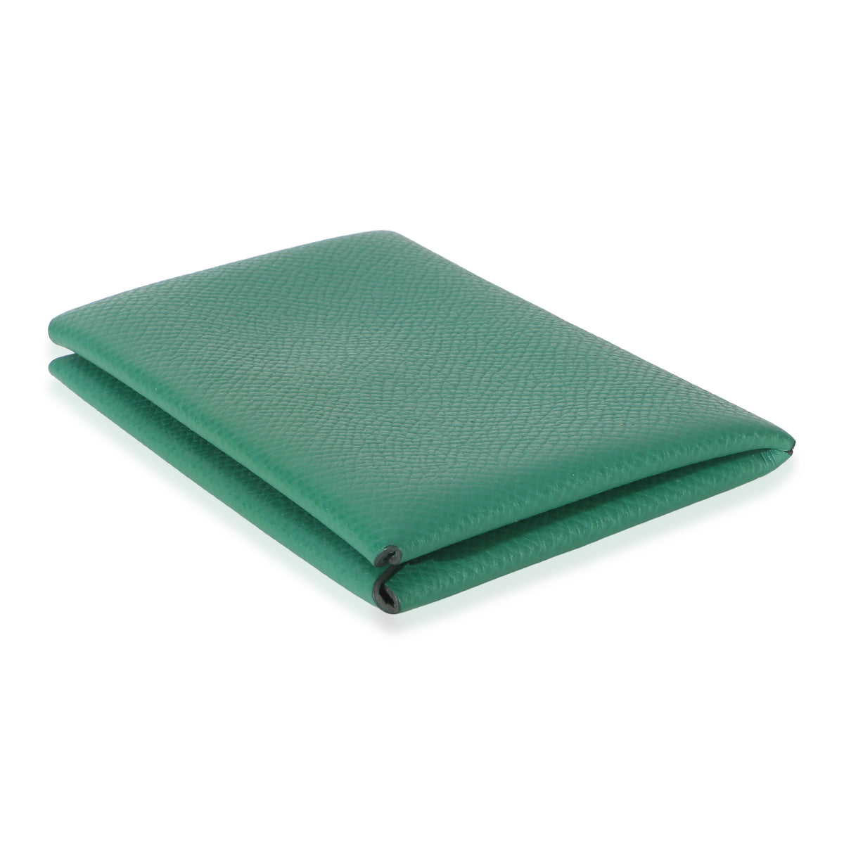Hermès Vert Vertigo Epsom Calvi Card Holder 6
