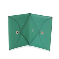 Hermès Vert Vertigo Epsom Calvi Card Holder 7
