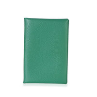 Hermès Vert Vertigo Epsom Calvi Card Holder fv