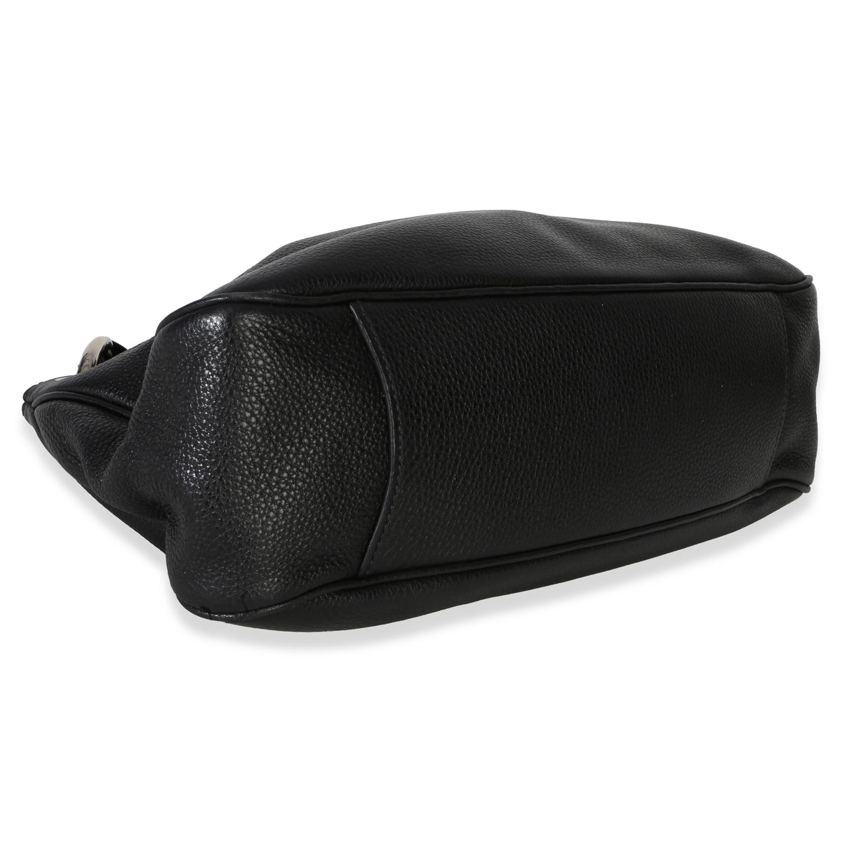 Prada Black Vitello Phenix Logo Shoulder Bag Handbag clasp