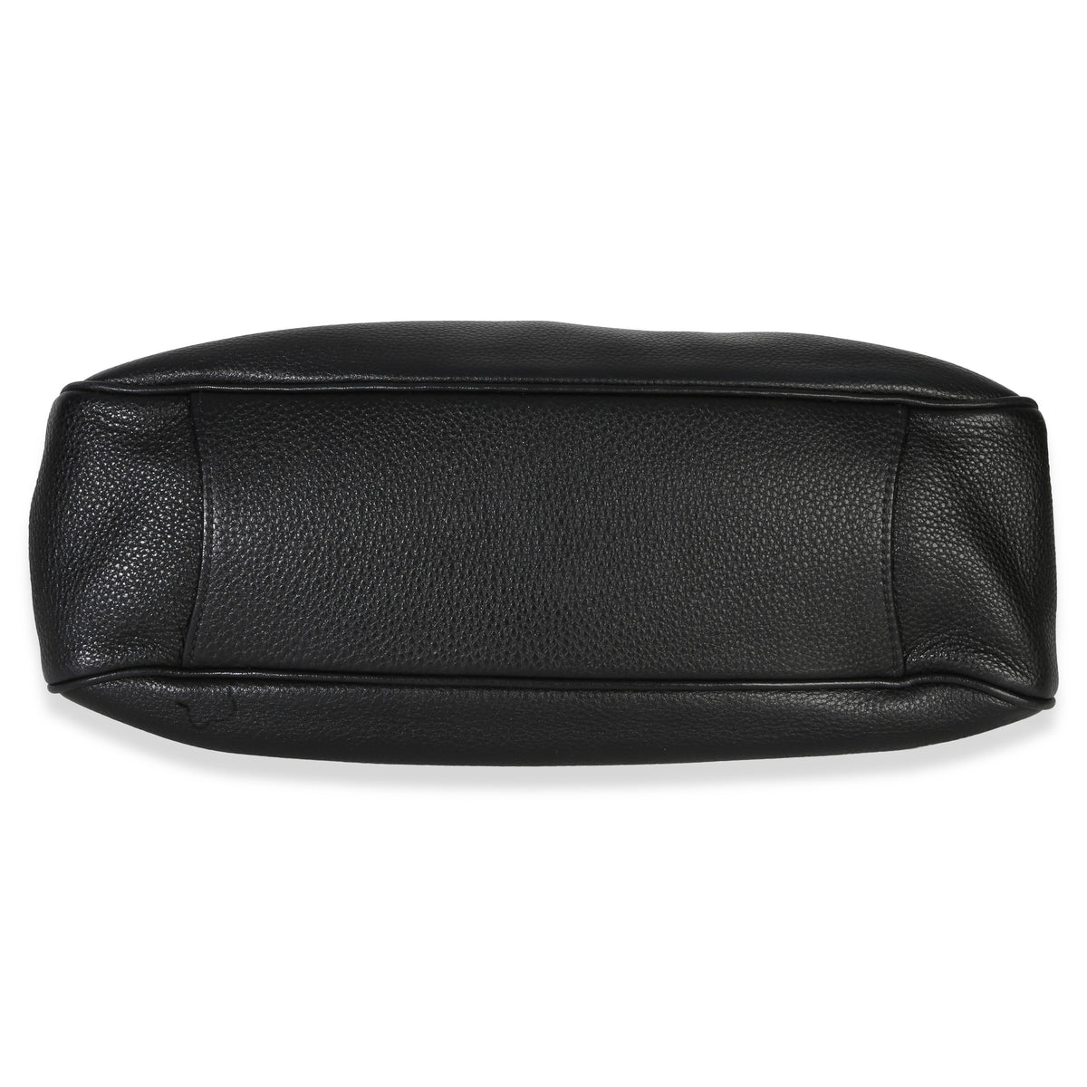 Prada Black Vitello Phenix Logo Shoulder Bag Handbag stamp