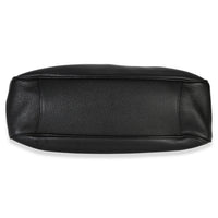 Prada Black Vitello Phenix Logo Shoulder Bag Handbag stamp