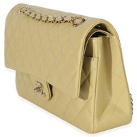 Chanel Olive Quilted Caviar Medium Classic Double Flap Handbag Handbag sv