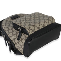 Gucci Black Beige GG Supreme Canvas Eden Small Backpack Handbag av