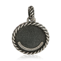 David Yurman Sterling Silver  Large Initial T Pendant pv