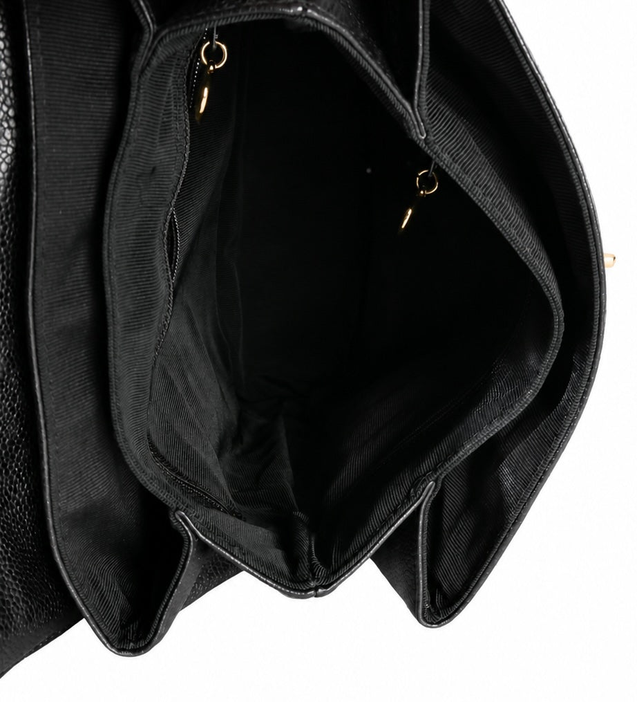 Chanel Vintage 24k  Triple CC Flap Backpack Handbag av