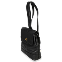 Chanel Vintage 24k  Triple CC Flap Backpack Handbag sv