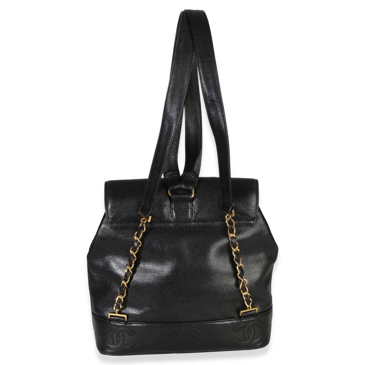 Chanel Vintage 24k  Triple CC Flap Backpack Handbag bv
