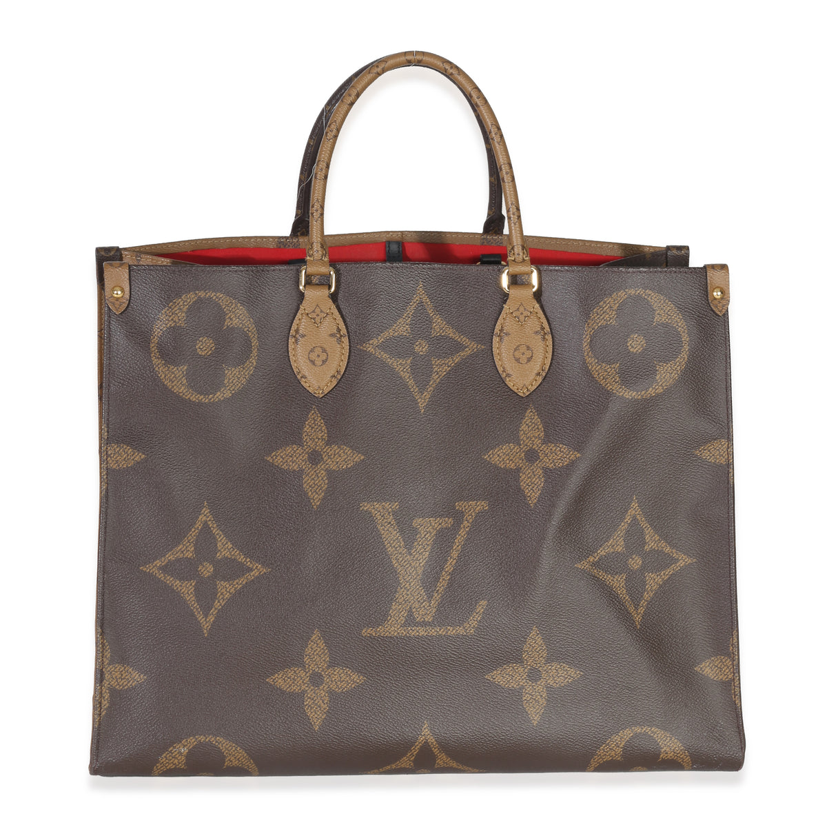 Louis Vuitton Reverse Monogram Canvas Onthego GM Handbag fv