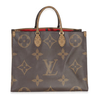 Louis Vuitton Reverse Monogram Canvas Onthego GM Handbag fv