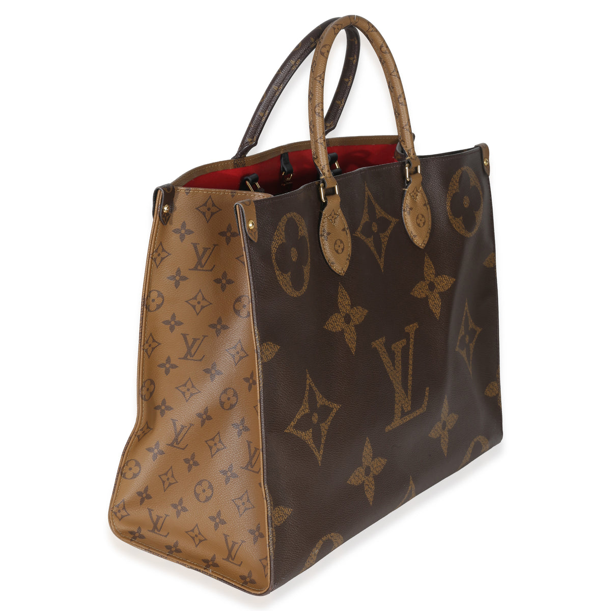 Louis Vuitton Reverse Monogram Canvas Onthego GM Handbag pv