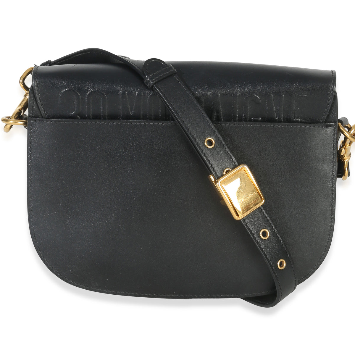 Christian Dior Black Box Calfskin Medium Bobby Flap Bag Handbag bv