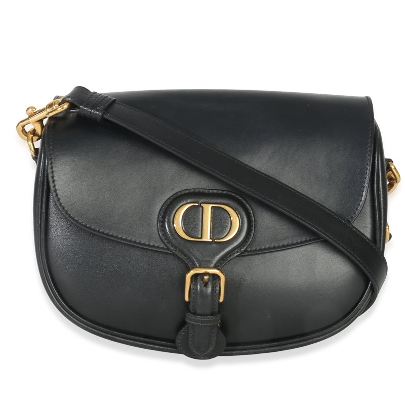 Christian Dior Black Box Calfskin Medium Bobby Flap Bag Handbag fv