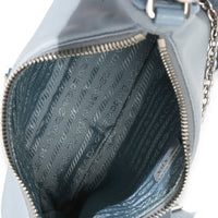 Prada Blue Nylon Saffiano Leather Re Edition 2005 Handbag ad1