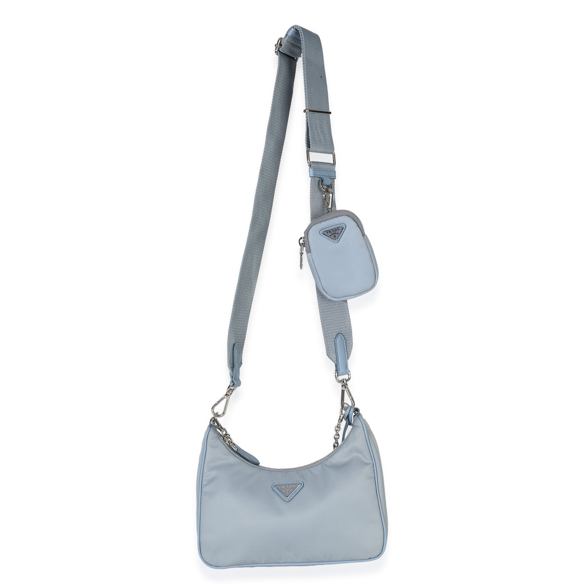 Prada Blue Nylon Saffiano Leather Re Edition 2005 Handbag av