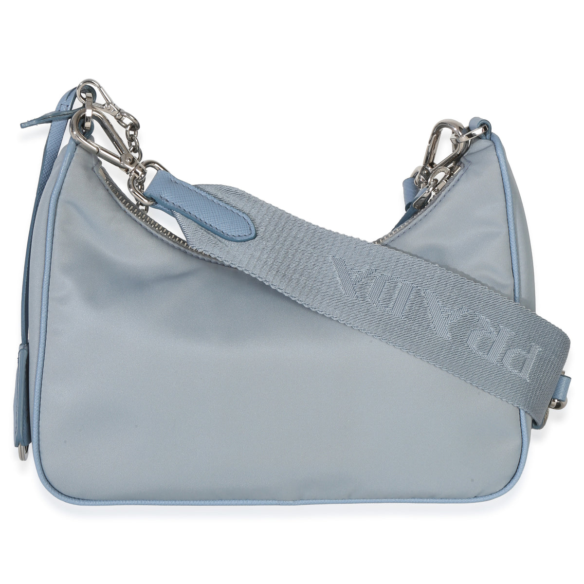 Prada Blue Nylon Saffiano Leather Re Edition 2005 Handbag bv
