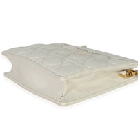 Christian Dior Cream Calfskin Cannage Caro Every Dior Pouch Handbag box