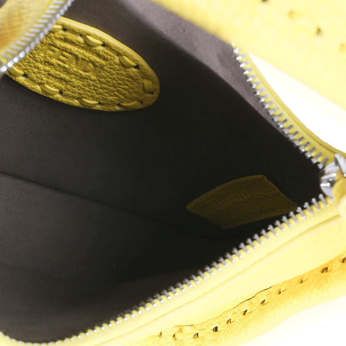 Fendi Yellow Cuoio Roma Selleria sense Mini Hobo Handbag av