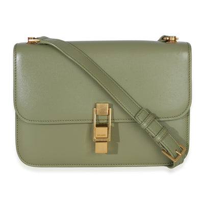 Saint Laurent Light Green Smooth Calfskin Le Carre Satchel Handbag id