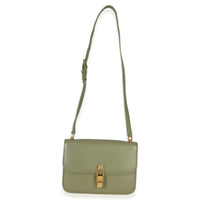 Saint Laurent Light Green Smooth Calfskin Le Carre Satchel Handbag ad1