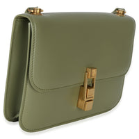Saint Laurent Light Green Smooth Calfskin Le Carre Satchel Handbag pv