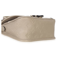 Louis Vuitton Tourterelle Creme Giant Monogram Empreinte Diane Handbag clasp