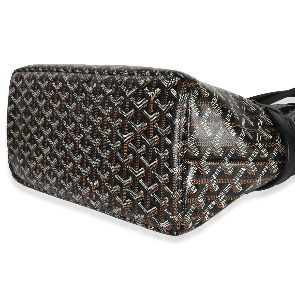 Goyard Black ine Canvas Chien Gris Pet Carrier Tote Handbag box
