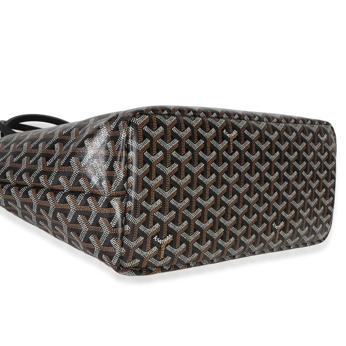 Goyard Black ine Canvas Chien Gris Pet Carrier Tote Handbag clasp