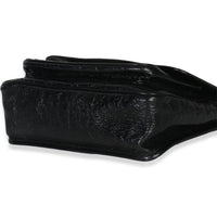 Saint Laurent Black Crinkled Calfskin Matelasse Medium Niki Chain Satchel Handbag box