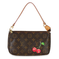 Louis Vuitton Monogram Canvas Cerises Pochette Accessories Handbag fv
