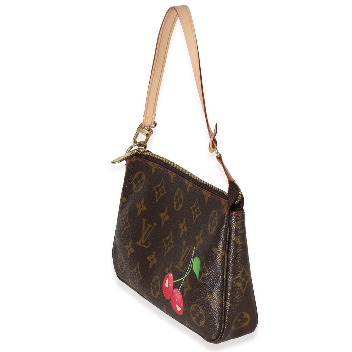 Louis Vuitton Monogram Canvas Cerises Pochette Accessories Handbag sv
