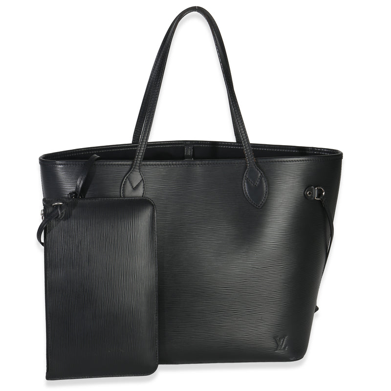 Louis Vuitton Black Epi Neverfull MM Handbag fv