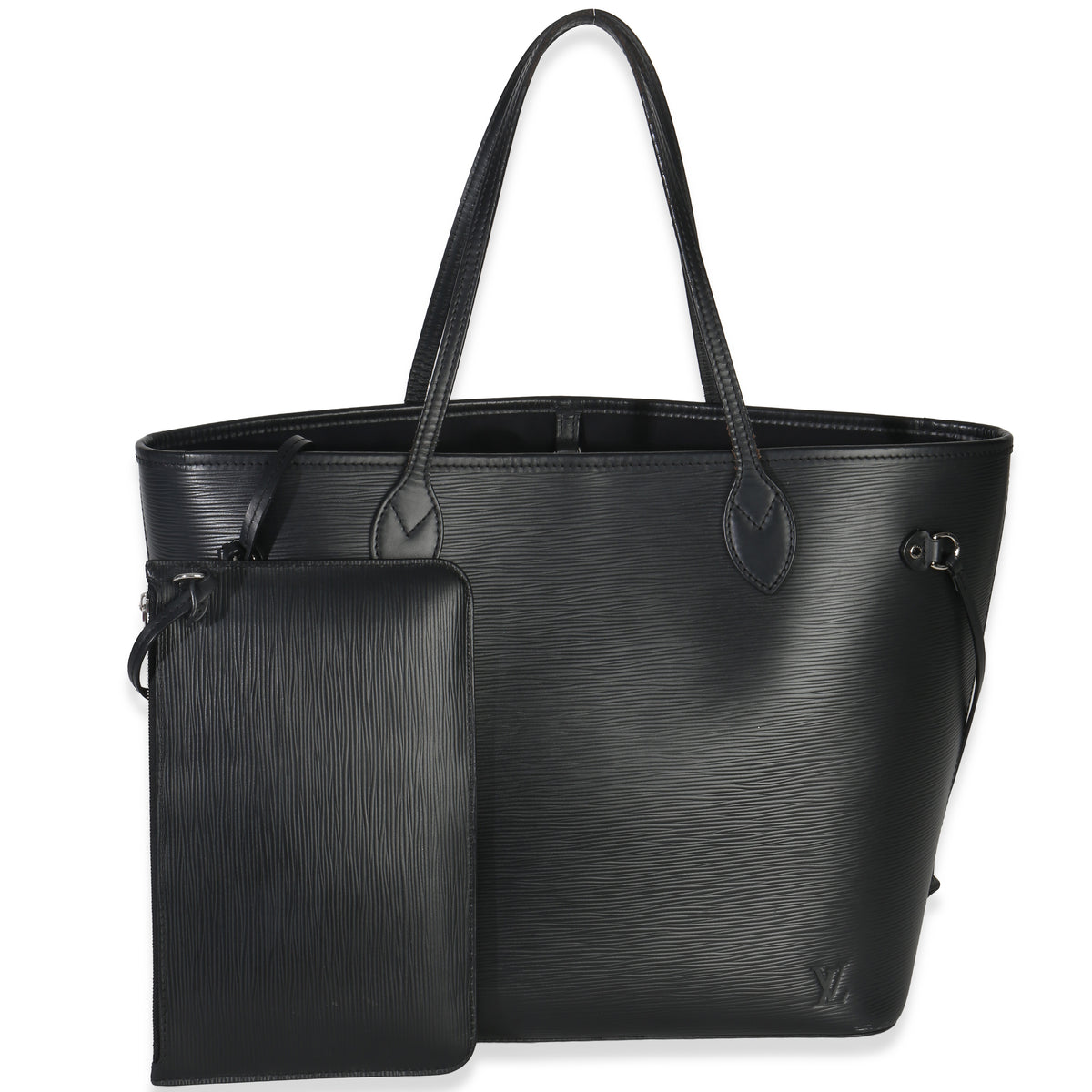Louis Vuitton Black Epi Neverfull MM Handbag fv