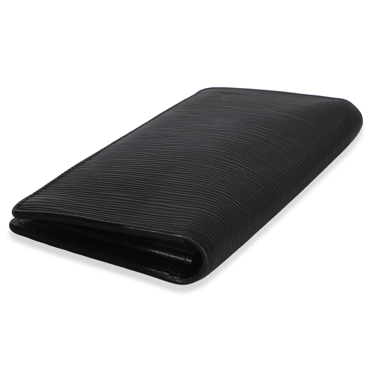 Louis Vuitton Black Epi Leather Brazza Wallet Wallet box