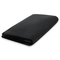 Louis Vuitton Black Epi Leather Brazza Wallet Wallet box